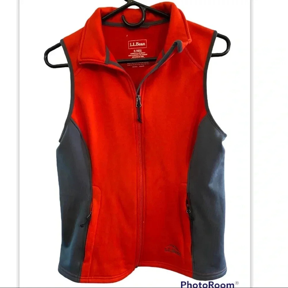 LL Bean Womens Outdoors Orange Vest